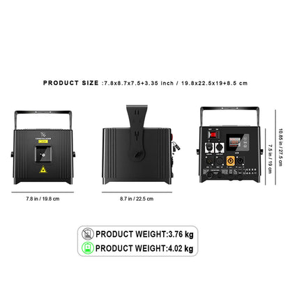Constellaser Contrôle des application 6W Éclairage de Scène Éclairage Laser RGB Scanner animation DMX512 DJ Mariage Concert