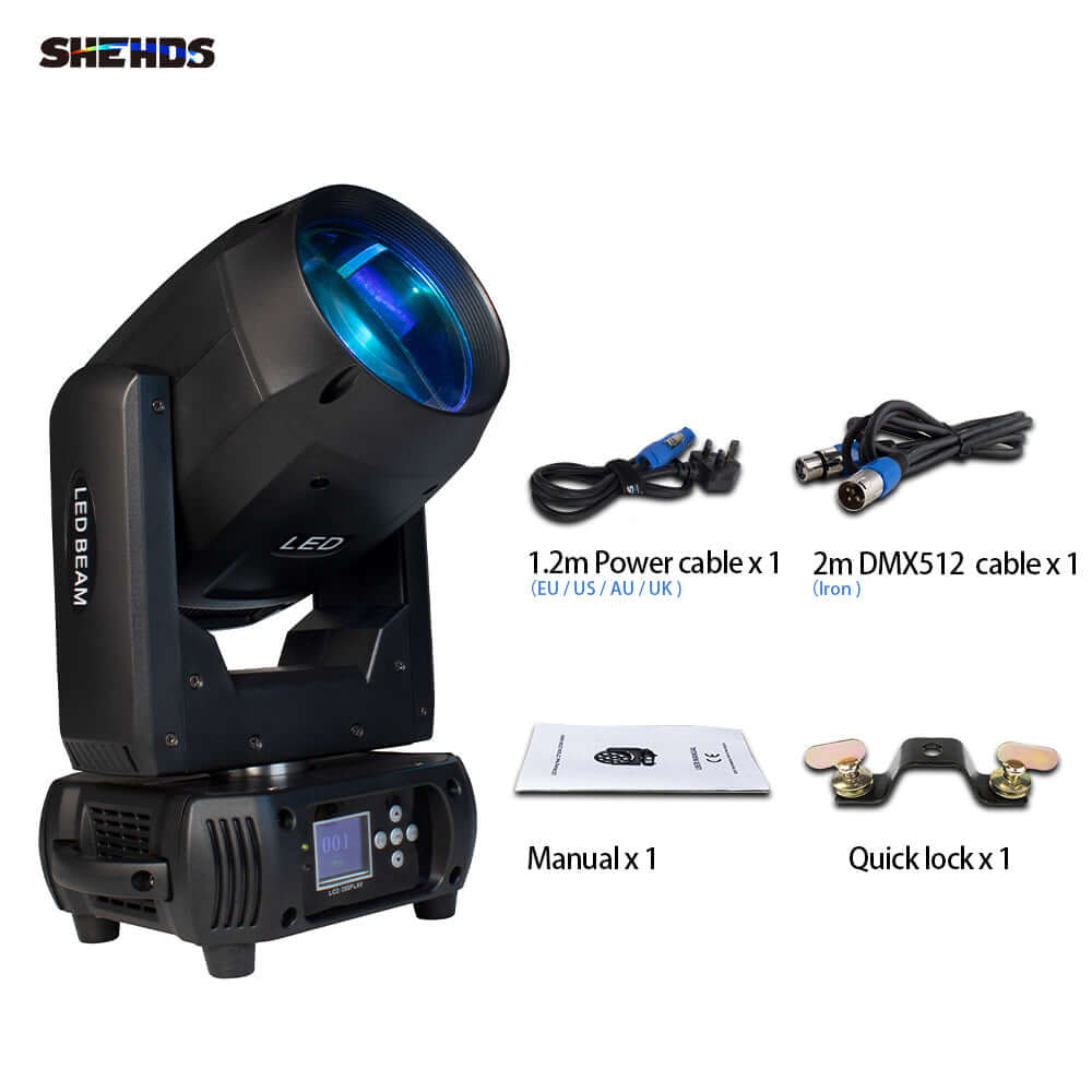 SHEHDS Lyres LED Beam 150W Éclairage de Scène Équipement DJ Performance Club Mariage