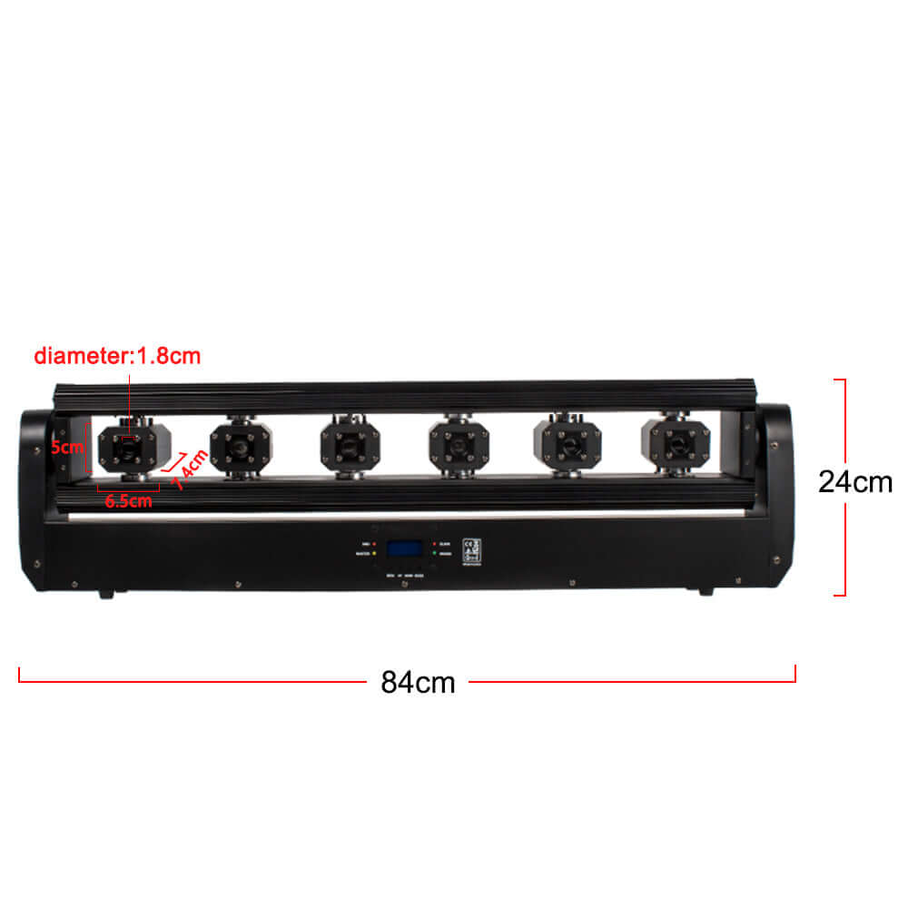 SHEHDS Scanner DMX Laser RGB 3000mW 3in1 Laser Moving Head - size