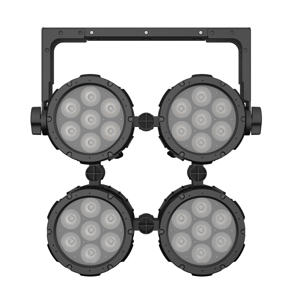 SHEHDS Projecteur PAR LED Étanche 7x18W RGBWA+UV / RGBLAC avec Contrôle par APP et Connexion en Série