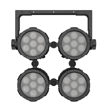 SHEHDS Projecteur PAR LED Étanche 7x18W RGBWA+UV / RGBLAC avec Contrôle par APP et Connexion en Série