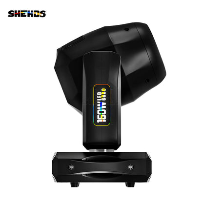 SHEHDS 8-Prisme LED Spot 160W Gobo Éclairage de Scène Avec anneau LED et écran LCD Éclairage à effets de scene DJ  Club