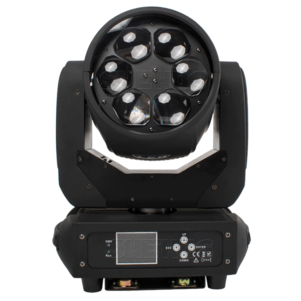 SHEHDS LED Lyres Beam&Zoom&Wash 6x40W RGBW 4in1 Bee Eye Éclairage de Scène Performance Théâtre