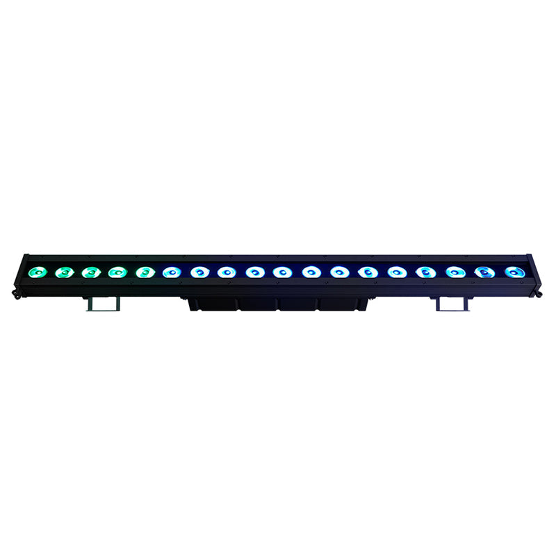 SHEHDS Éclairage LED étanche 18x10 W RGBWAUV / RGBLAC Wash silencieuse pour extérieur