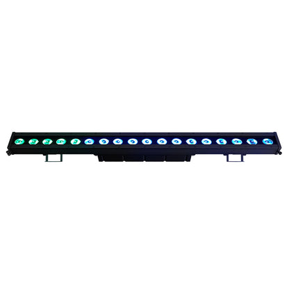 SHEHDS Éclairage LED étanche 18x10 W RGBWAUV / RGBLAC Wash silencieuse pour extérieur