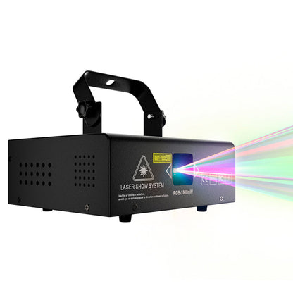SHEHDS Contrôle des application 1W RGB Scanner laser Motif double superposé Éclairage Laser Performance DJ Club