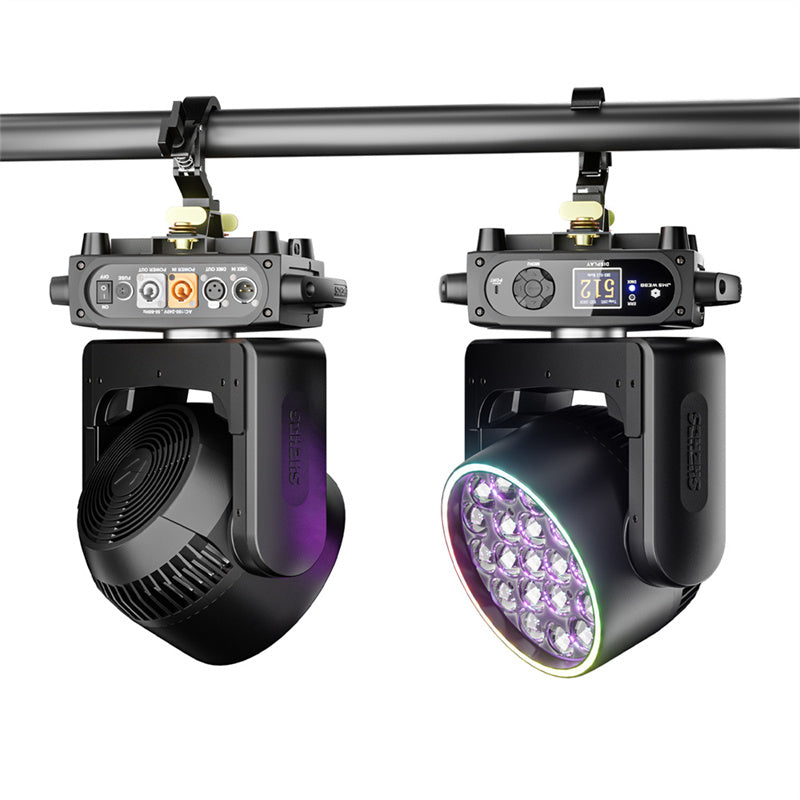 SHEHDS Lyre LED Pixel Zoom Wash de la série 19x avec contrôle via application