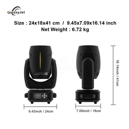 GalaxyJet LED Beam Lyres 180W Éclairage de Scène Éclairage de Scène Performance Concert Mariage