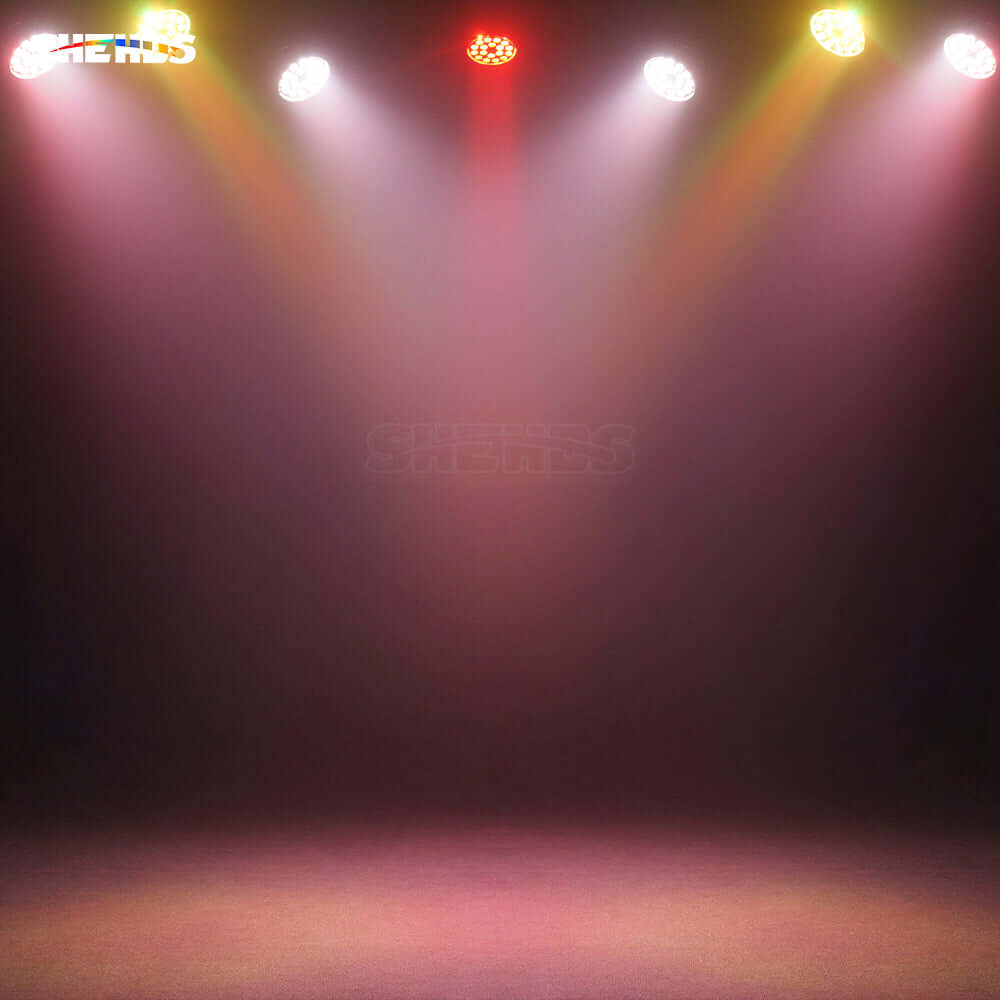 SHEHDS Nouvelle version en alliage aluminium LED Zoom&Wash 18x18W RGBWA UV 6in1 Par Éclairage de Scène DJ Club