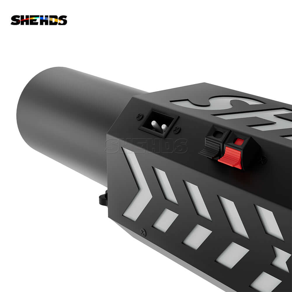 SHEHDS Machine à confettis RVB rechargeable corps en alliage aluminium haute résistance