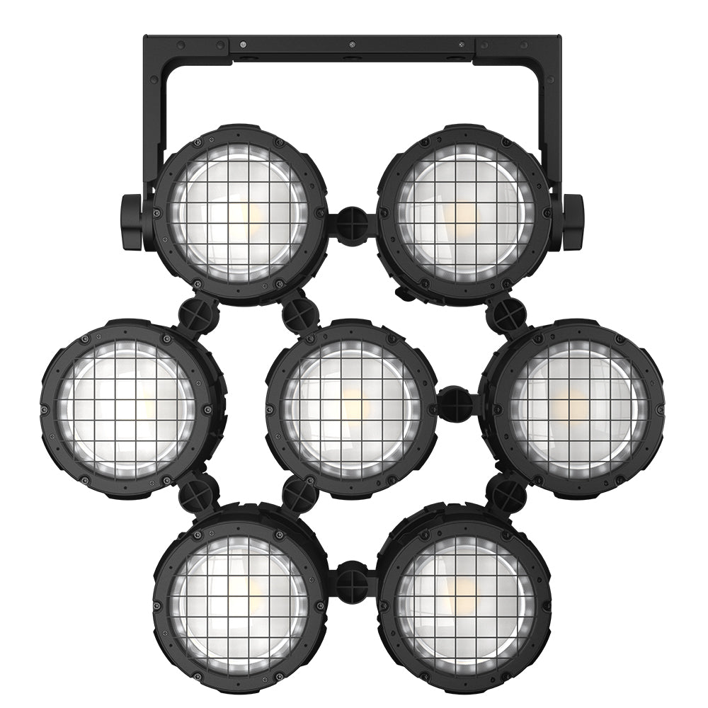 SHEHDS Projecteur PAR LED COB RGBLAC Étanche 150W Connectable avec Contrôle par APP