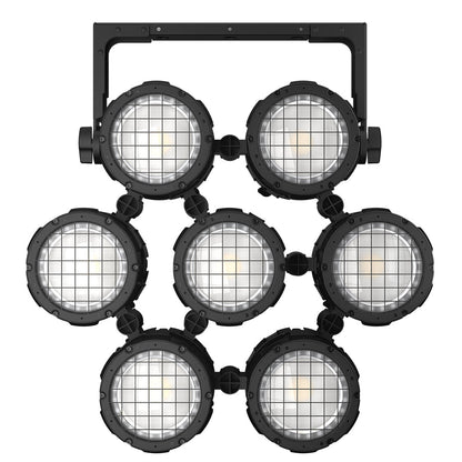 SHEHDS Projecteur PAR LED COB RGBLAC Étanche 150W Connectable avec Contrôle par APP