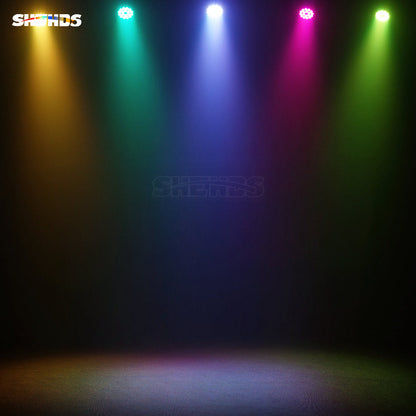 SHEHDS Nouvelle version en alliage aluminium LED 18x18W RGBWA+UV 6In1 Par Mélange de couleurs Éclairage de Scène