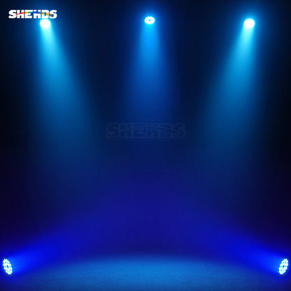 SHEHDS Nouvelle version en alliage aluminium LED 18x18W RGBWA+UV 6In1 Par Mélange de couleurs Éclairage de Scène