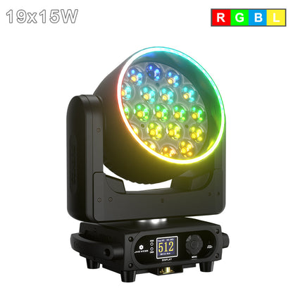 SHEHDS Lyre LED Pixel Zoom Wash de la série 19x avec contrôle via application