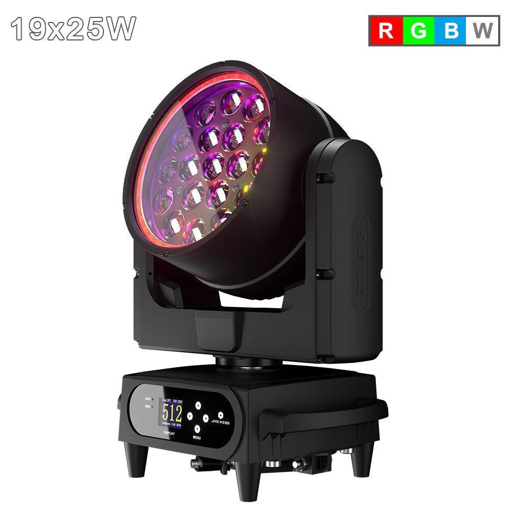SHEHDS Lyre LED Pixel Zoom Wash IP66 de la série 19x avec contrôle via application