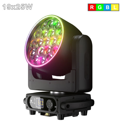 SHEHDS Lyre LED Pixel Zoom Wash de la série 19x avec contrôle via application