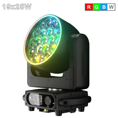 SHEHDS Lyre LED Pixel Zoom Wash de la série 19x avec contrôle via application