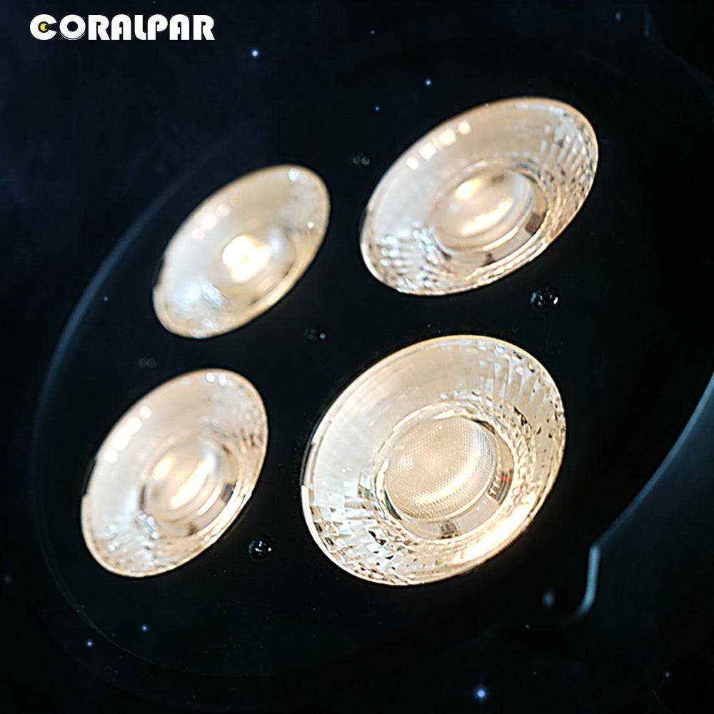 CoralPar Projecteur LED COB étanche en alliage aluminium 200W Éclairage de Scène extérieur blanc froid et blanc chaud