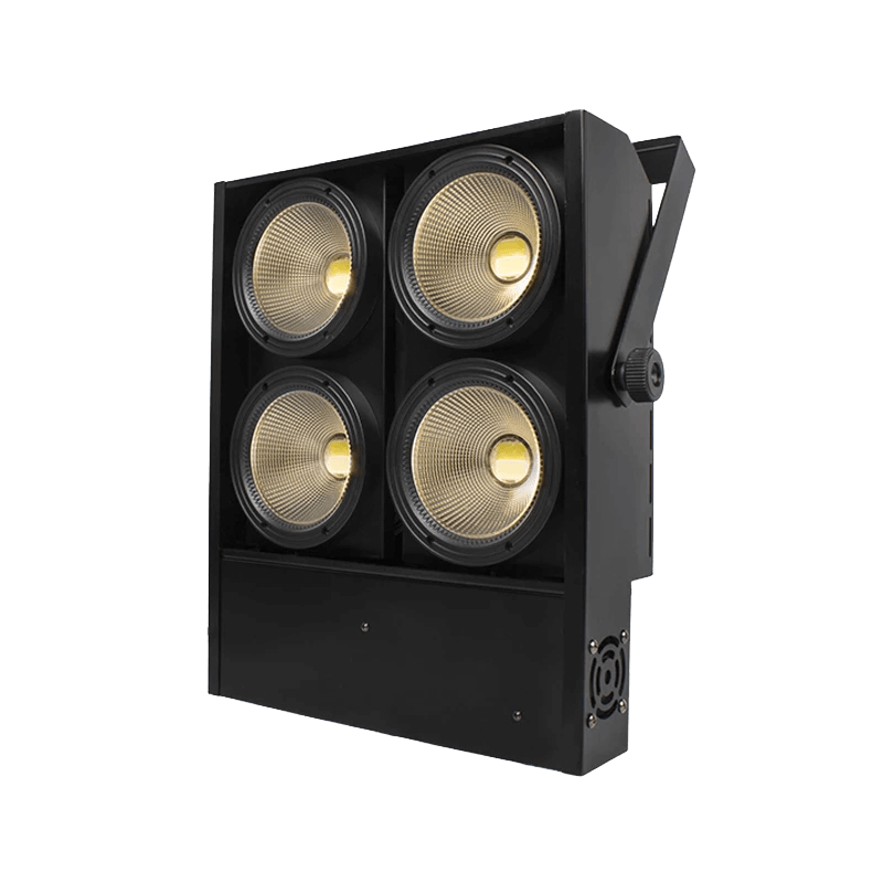 SHEHDS Éclairage LED Blinder 4x100W COB avec 2 canaux et 4 yeux Effets de scène