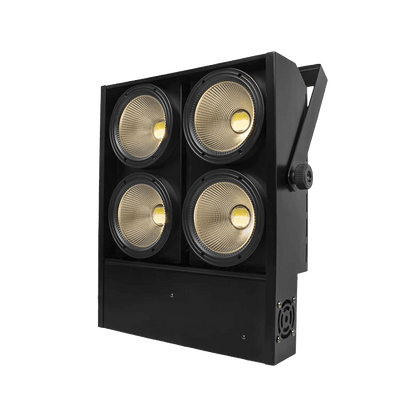 SHEHDS Éclairage LED Blinder 4x100W COB avec 2 canaux et 4 yeux Effets de scène