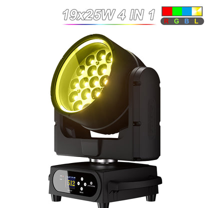 SHEHDS Lyre LED étanche IP65 19x15W / 20W / 25W à faisceau et wash avec zoom pour éclairage scénique