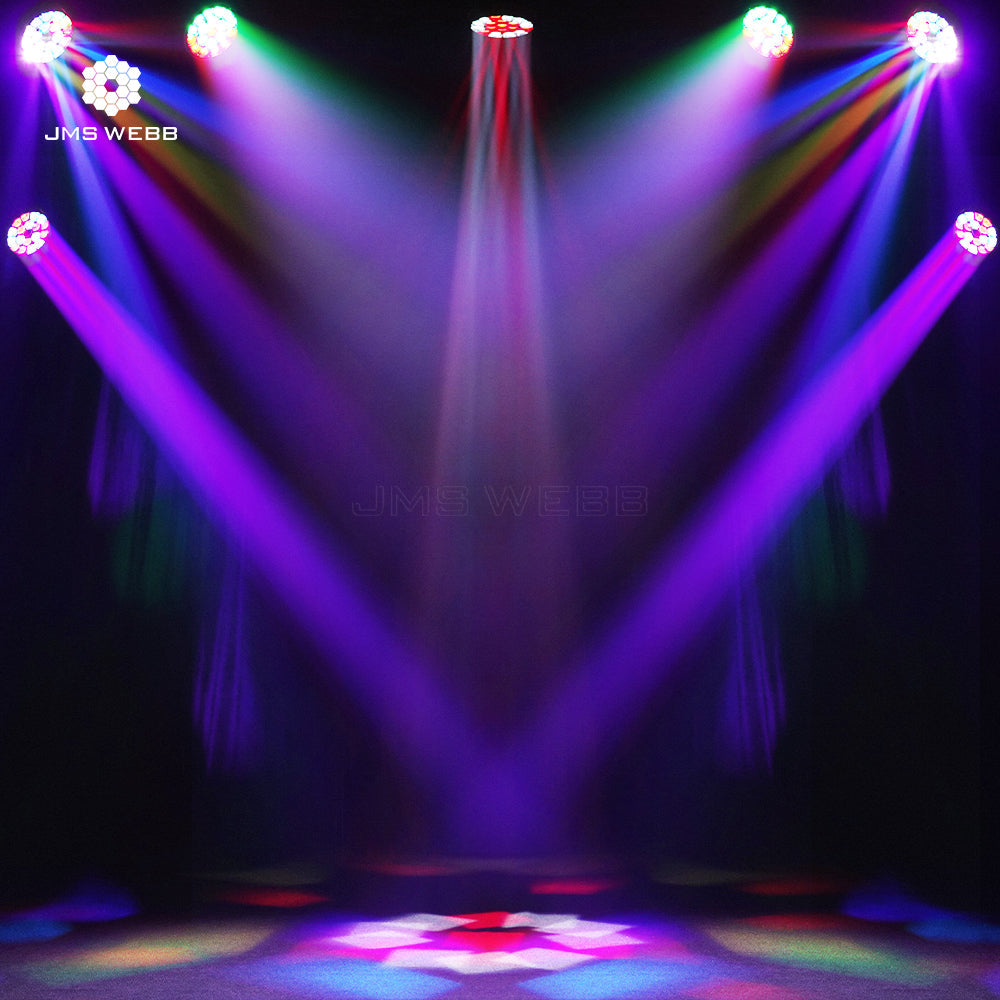 JMS WEBB LED Lyres Bee Eye 19x40W  Zoom&Beam&Wash RGBW 4in1 Éclairage de Scène avec Effets anneau Performance