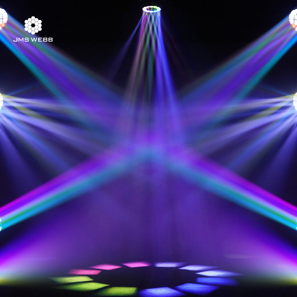 JMS WEBB LED Lyres Bee Eye 19x40W  Zoom&Beam&Wash RGBW 4in1 Éclairage de Scène avec Effets anneau Performance