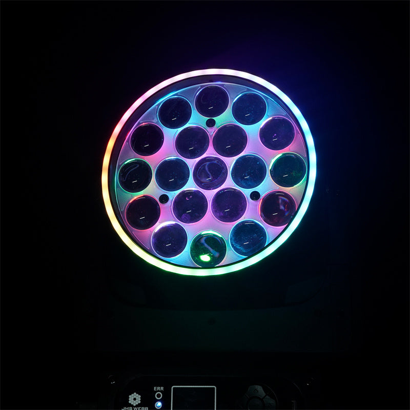 SHEHDS Lyre LED Pixel Zoom Wash de la série 19x avec contrôle via application