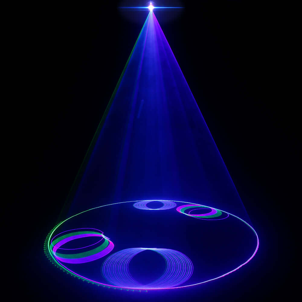 Constellaser Contrôle des application 3W Éclairage de Scène Éclairage Laser RGB Scanner animation DMX512 DJ Mariage Concert