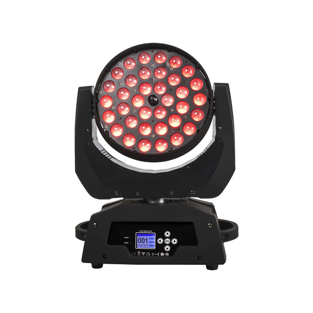 SHEHDS Wash Zoom 36x18W Moving Head Light RGBWA+UV - front