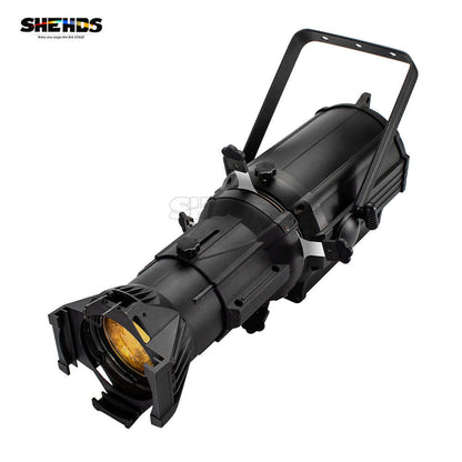 SHEHDS Projecteur profilé LED 250W LEKO blanc froid et chaud/RGBW, quatre lames, coupe manuelle Club Mariage Théâtre