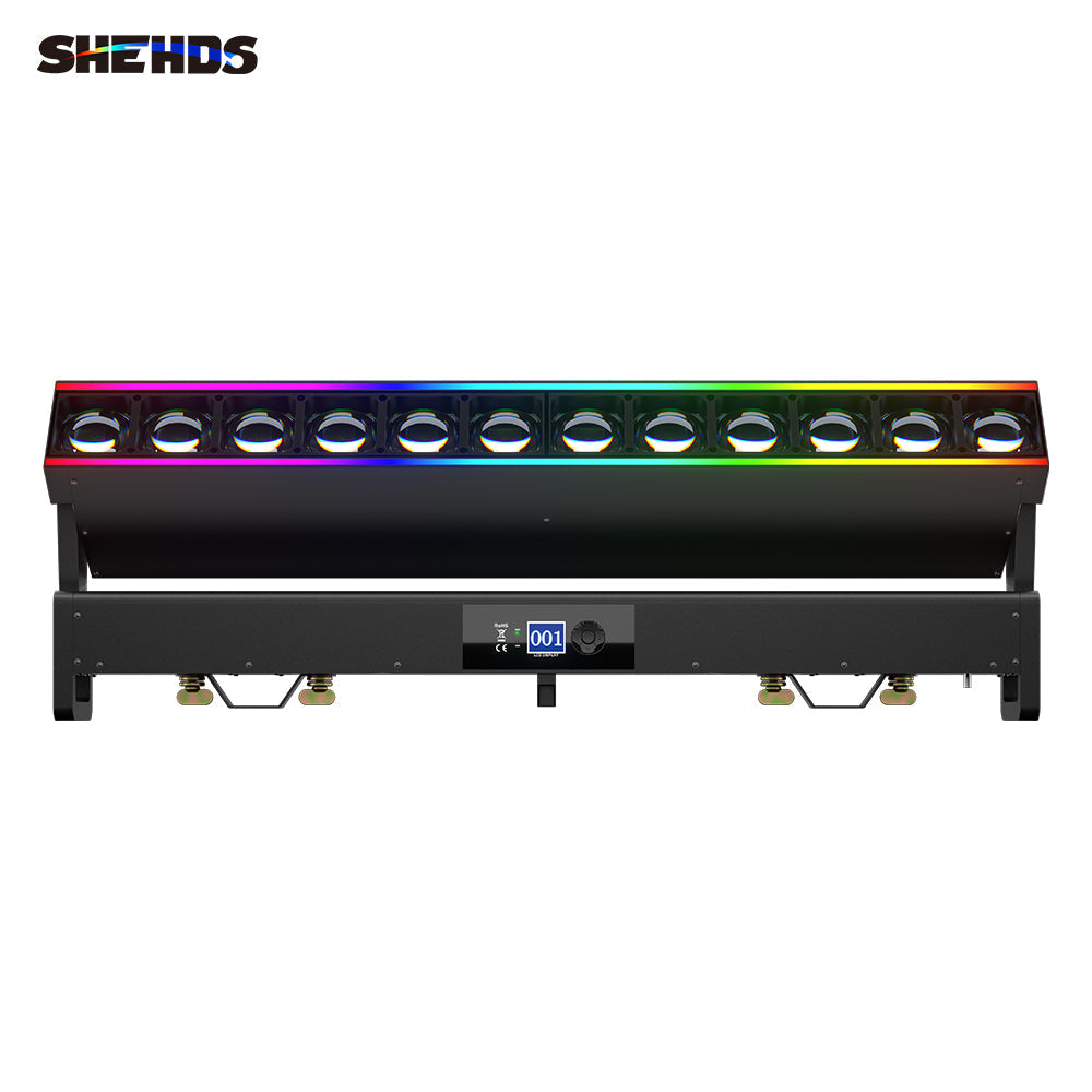 GalaxyJet LED Lyres 12x40W RGBW Zoom Beam Éclairage de Scène Contrôle des pixels Éclairage de Performance DJ