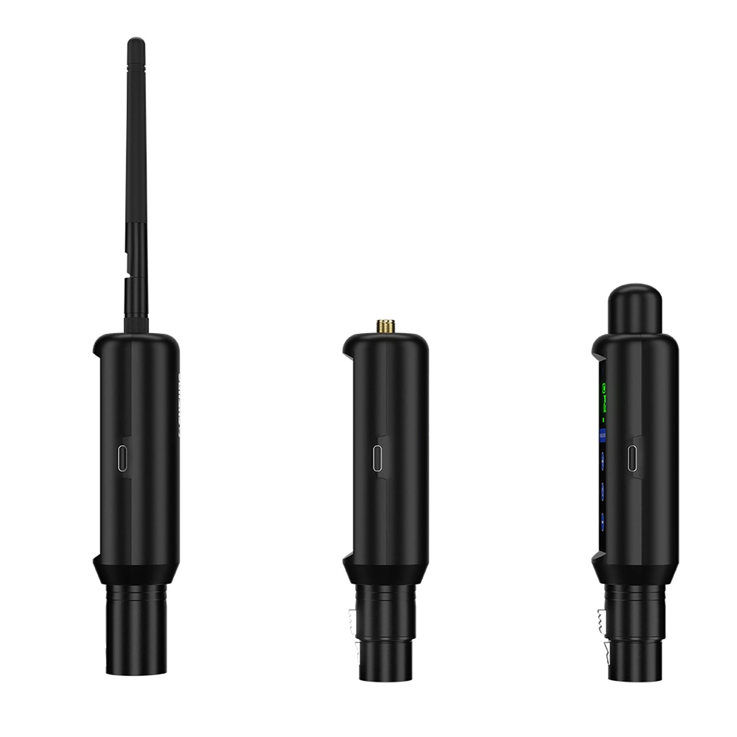 Émetteur et Récepteur DMX 512 Sans Fil 2,4G avec Récepteur sur Batterie et Écran Tactile OLED pour Éclairage de Scène