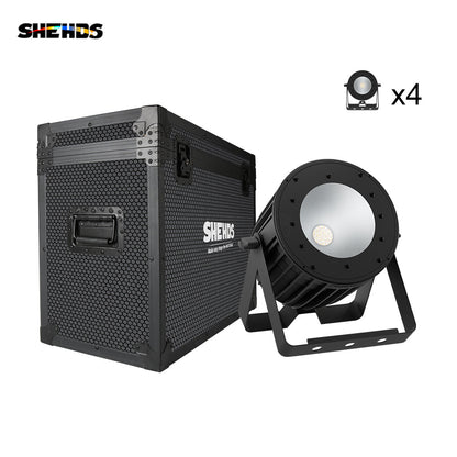 SHEHDS Nouvelle version en alliage aluminium LED 200W RGBACL 6in1 COB Éclairage de Scène Éclairage de Performance DJ Club