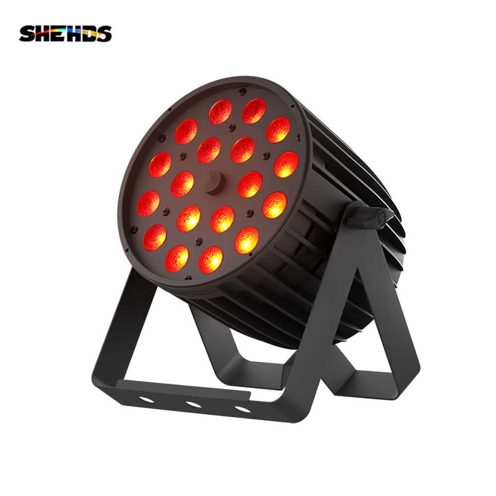 SHEHDS Nouvelle version en alliage aluminium LED Zoom&Wash 18x18W RGBWA UV 6in1 Par Éclairage de Scène DJ Club
