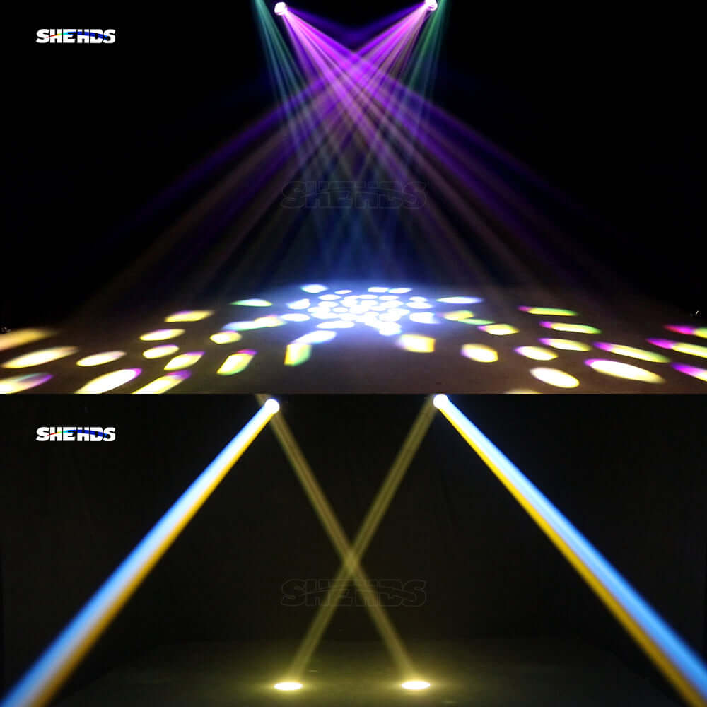 SHEHDS Lyres Beam 275W 10R Prismes doubles Éclairage de Scène Éclairage de Performance Club Mariage Théâtre