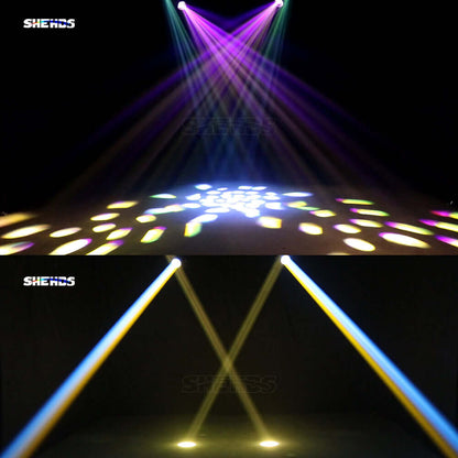 SHEHDS Lyres Beam 275W 10R Prismes doubles Éclairage de Scène Éclairage de Performance Club Mariage Théâtre