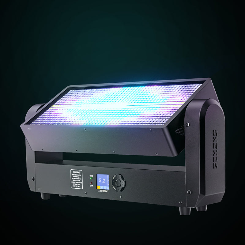 SHEHDS Lyre LED 200W avec Effet Stroboscopique et Matrice (Matrix) Éclairage Wash pour Scènes, Clubs et DJs