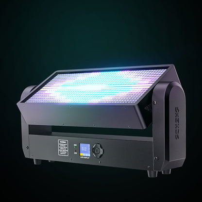 SHEHDS Lyre LED 200W avec Effet Stroboscopique et Matrice (Matrix) Éclairage Wash pour Scènes, Clubs et DJs