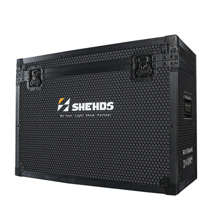 SHEHDS Projecteur PAR COB 200W/300W contrôlable via application avec volets coupe-flux et zoom réglable pour la scène