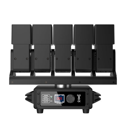 GalaxyJet LED Beam 5x60W RGBW 5 Moving Head Wave Bar Light Matrix Lighting For DJ Club Party