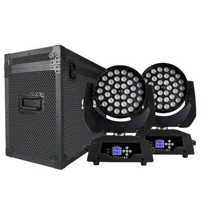 SHEHDS Lyres Wash&Zoom 36x18W RGBWA+UV Éclairage de Scène Éclairage de Performance DJ Club Mariage