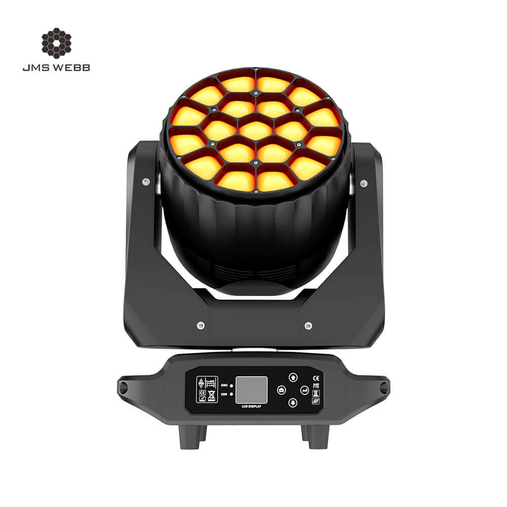 JMS WEBB Lyres LED Wash Big Bee Eye 19x20W&19x40W RGBW Éclairage de Scène Éclairage de Performance Concert Mariage Théâtre
