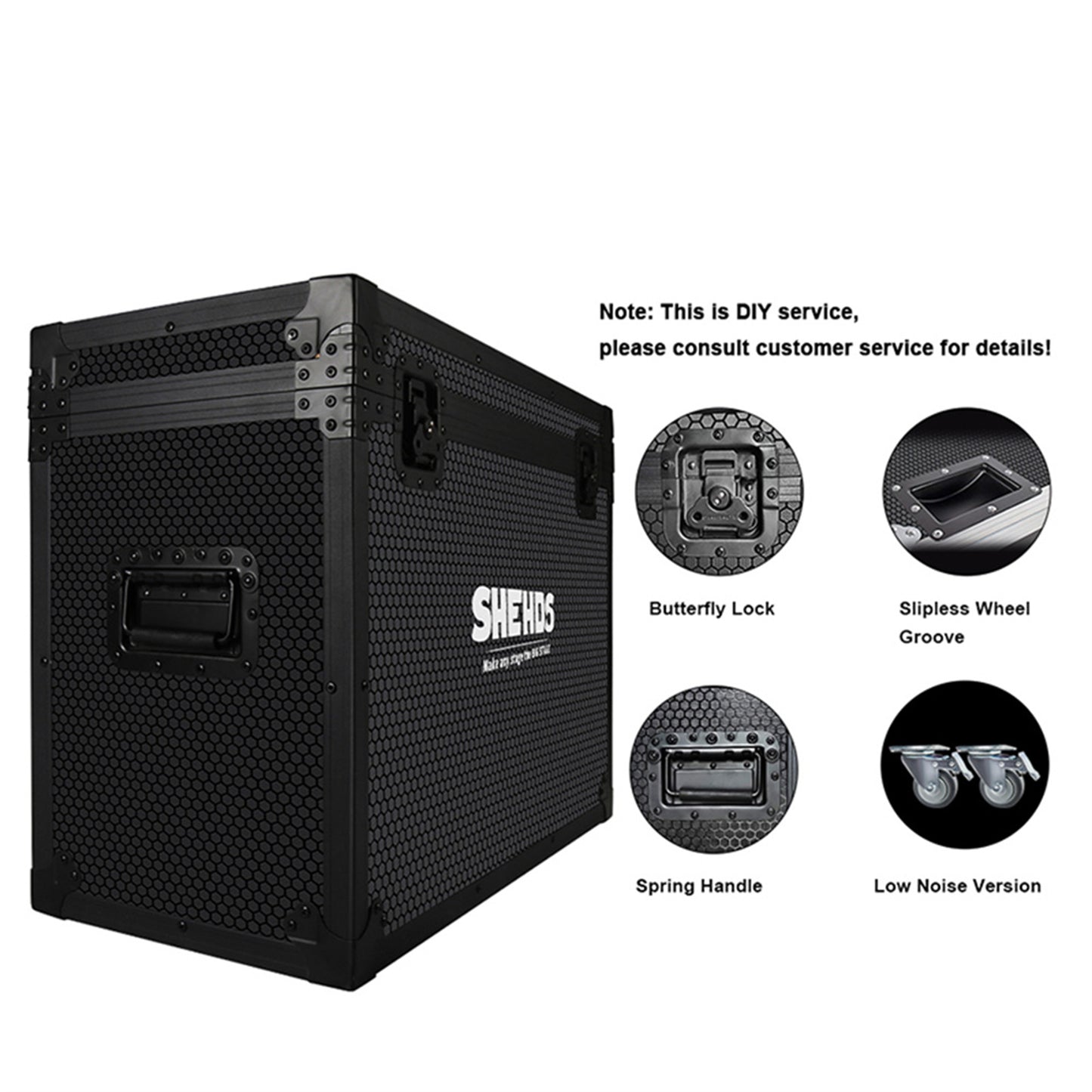 SHEHDS Projecteur PAR COB 200W/300W contrôlable via application avec volets coupe-flux et zoom réglable pour la scène