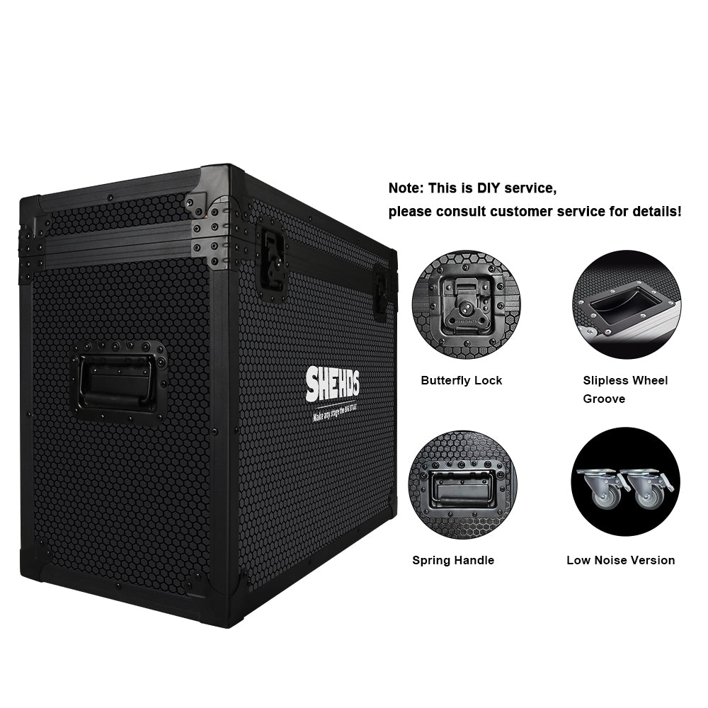 Projecteur à profil à foyer fixe LED LEKO 250W/350W - RGBWAUV/RGBLAC/RGBW/RGBL/Blanc chaud + Blanc froid | Grilles à lamelles manuelles à quatre feuilles