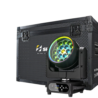 SHEHDS Lyre LED étanche IP65 19x15W / 20W / 25W à faisceau et wash avec zoom pour éclairage scénique