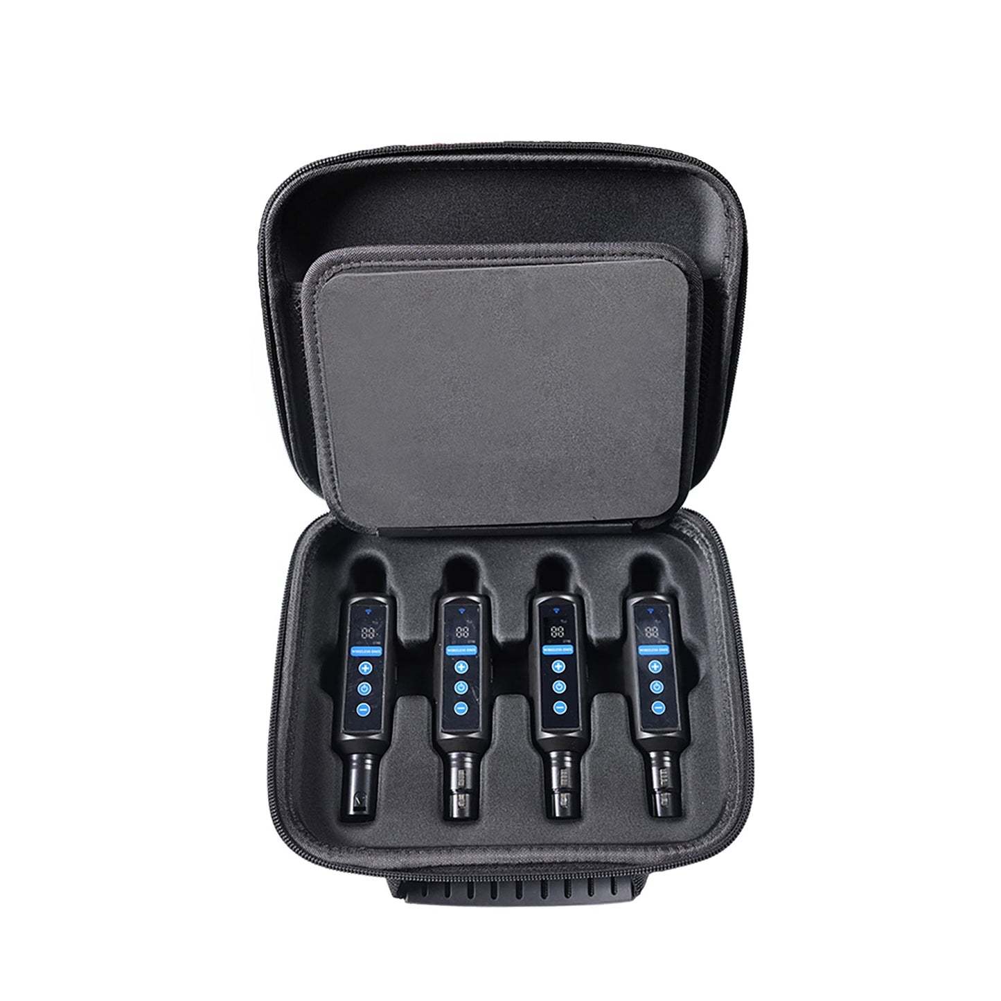 Émetteur et Récepteur DMX 512 Sans Fil 2,4G avec Récepteur sur Batterie et Écran Tactile OLED pour Éclairage de Scène