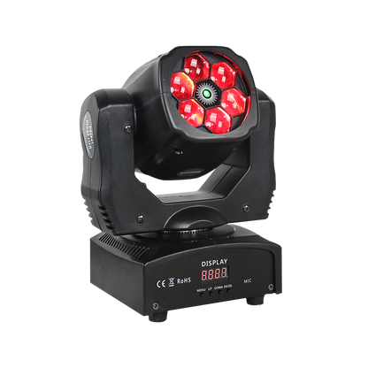 JMS WEBB Lyres 6x15W Laser Beam RGBW Éclairage de Scène Éclairage DJ