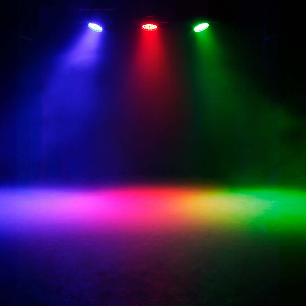SHEHDS 36x18W Zoom & Wash Moving Head Light RGBWA+UV – blue wash lighting effect